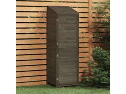 Vidaxl Abrigo De Jardim55x52x174,5cm Madeira De Abeto Maciça Antracite