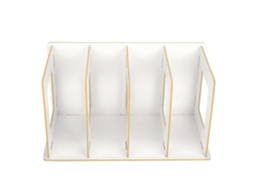Estante De Mesa Diy De Madeira Para Armazenar Livros E Dvds