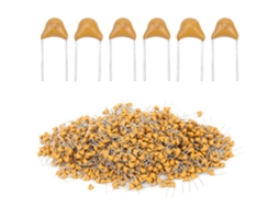 Capacitor Cerâmico Monolítico 10uF 50V 10%, 5.08mm, Aplicação Bypass, Novo | S/MARCA