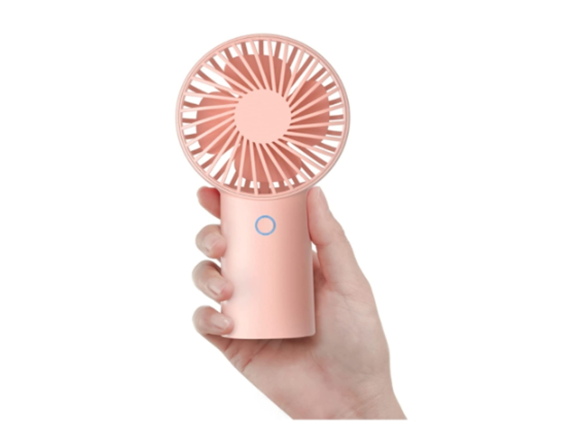 Ventilador Mao 4000mah 4 Velocidades 5 20h Rosa Yizhood