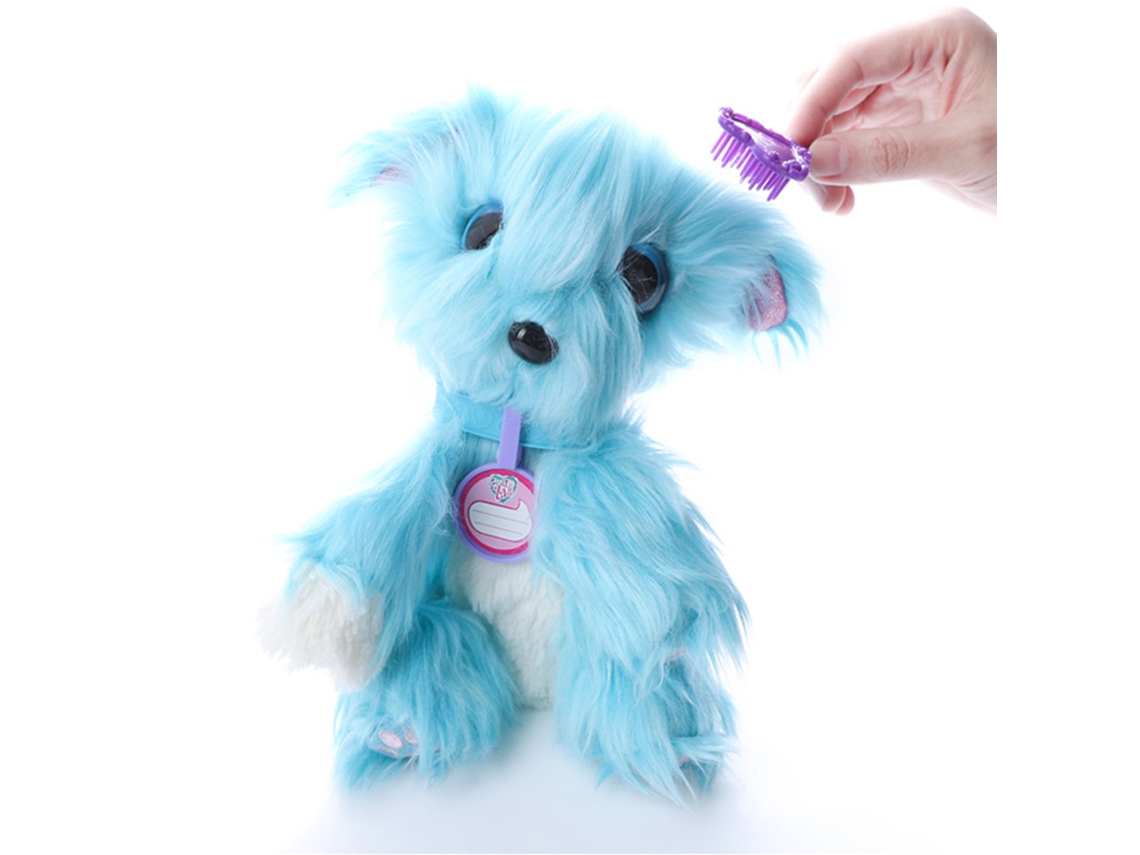 Mali brinquedo de Pelúcia Cachorro Azul Kit Higienização Fingido Adoção Presente para Crianças