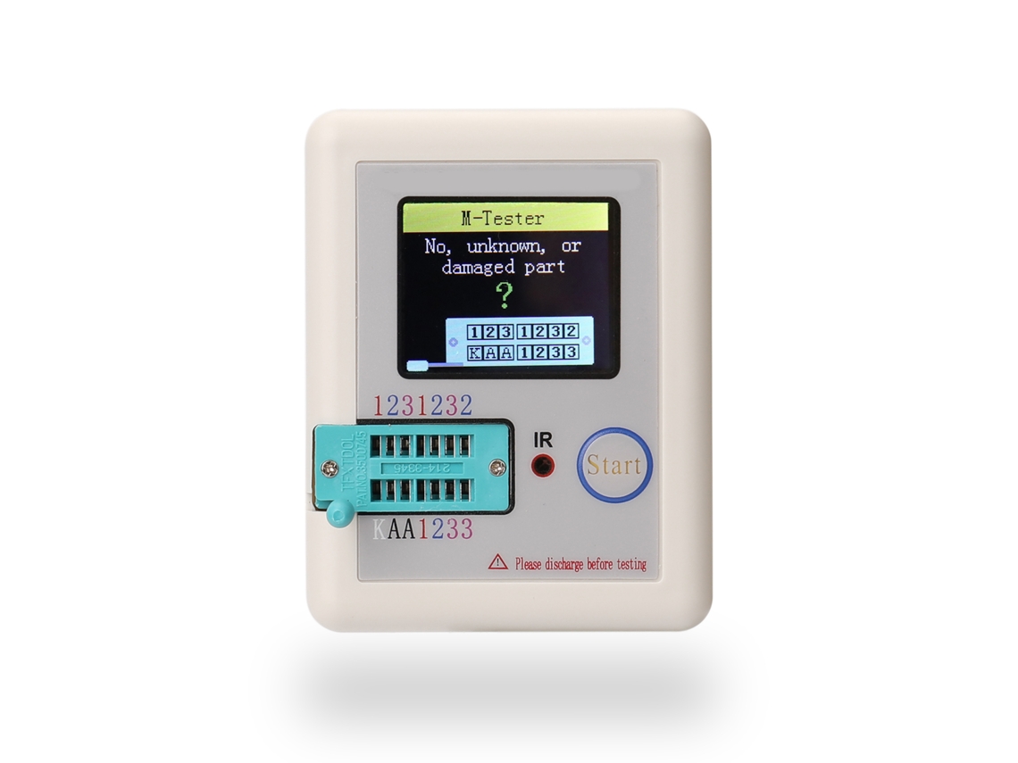 Testador de Transistores Multifuncional com Display Gráfico TFT | S/MARCA
