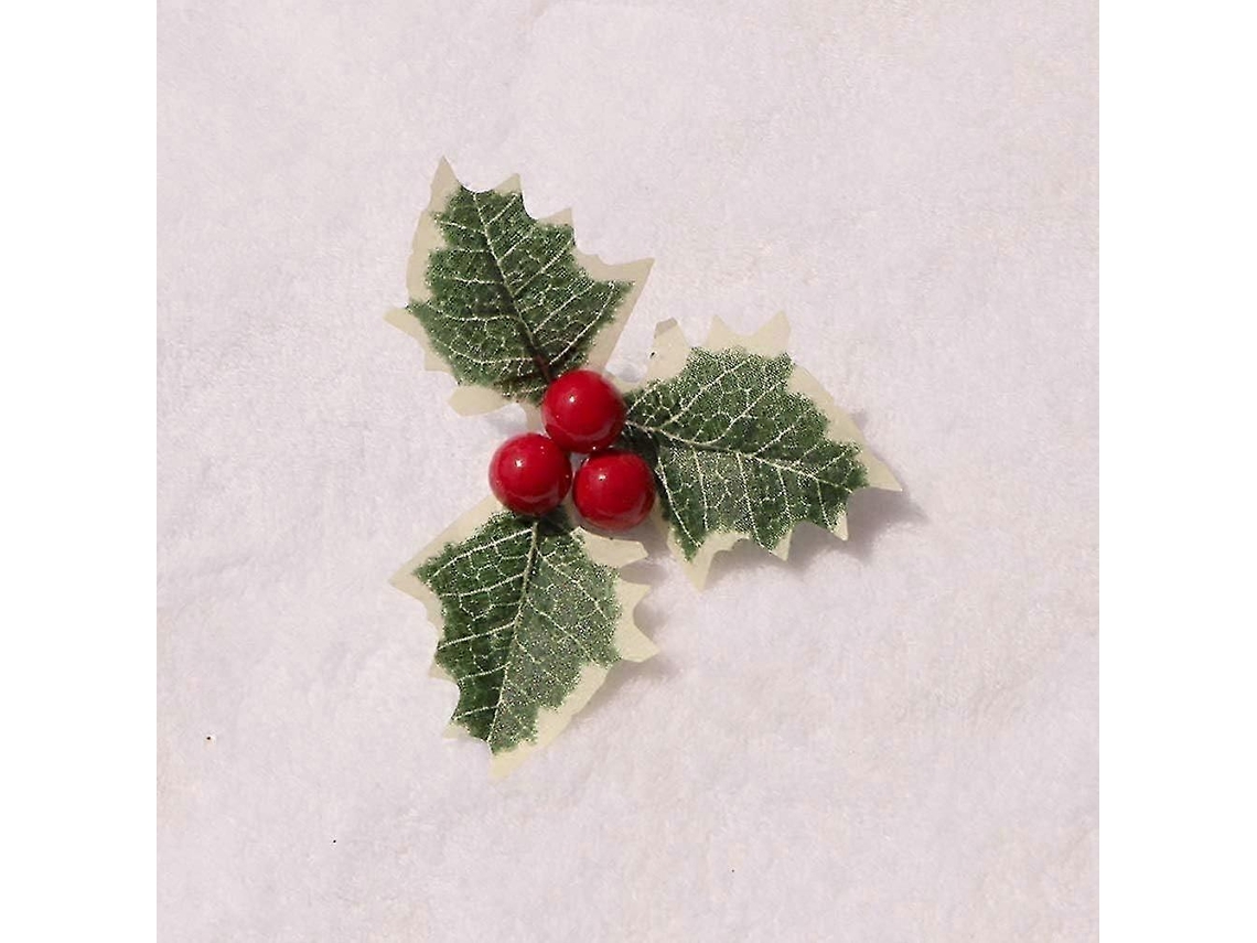 Decoração De Natal Com Bagas E Folhas Artificiais