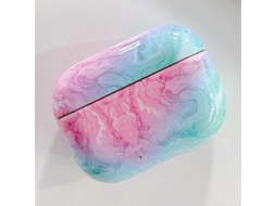 Película protetora de plástico com textura de mármore para AirPods Pro GIECY