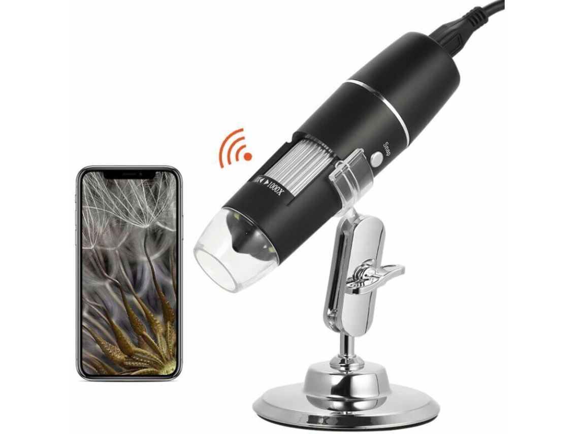 Adaptador Três em um Usb+ Micro Tipo, C Compatível com Computadores, Celulares com Sistema Android e Microscópios BRILVIBERA