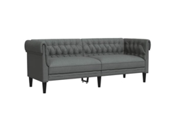 Chesterfield Sofa, Chesterfield Sofas Vidaxl Cinzeto Tecido (n/a)