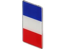 Adesivos da bandeira francesa 6,5 x 3 cm resistentes a rasgos para decoração de carros