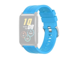 Pulsera Em Silicone Alça Ajustável 20mm Azul Celeste Para O Seu Honor Watch Es