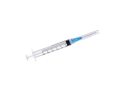 Seringa de 3ml com agulha de 23G, embalagem individual, descartável, Yujia | S/MARCA