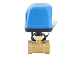 Válvula De Esfera Elétrica 2-via 3-fios Ip54 Motor Síncrono Ac220v Azul