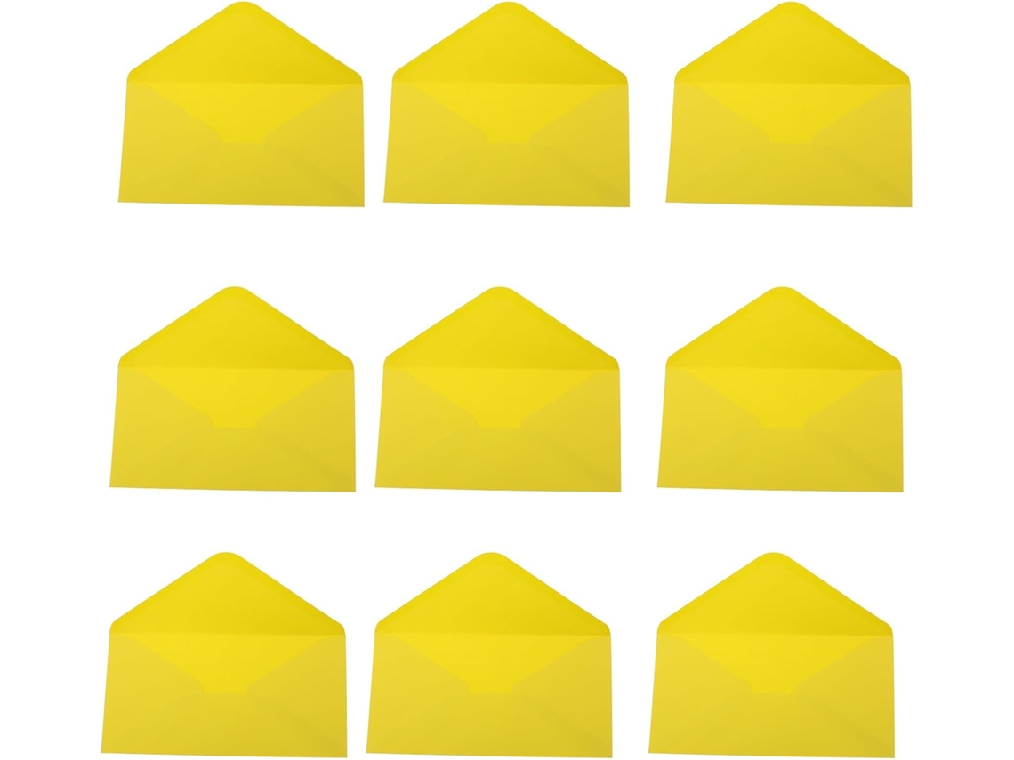 50 Envelopes Amarelos, Envelopes Coloridos SFUSHOS