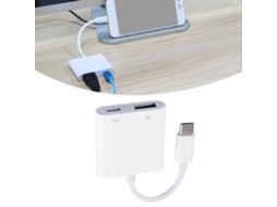 Adaptador de Cartão de Memória Usb c para Otg Usb 3.0 para Conectar Teclado, Mouse e Pen Drive AQUAFORGE