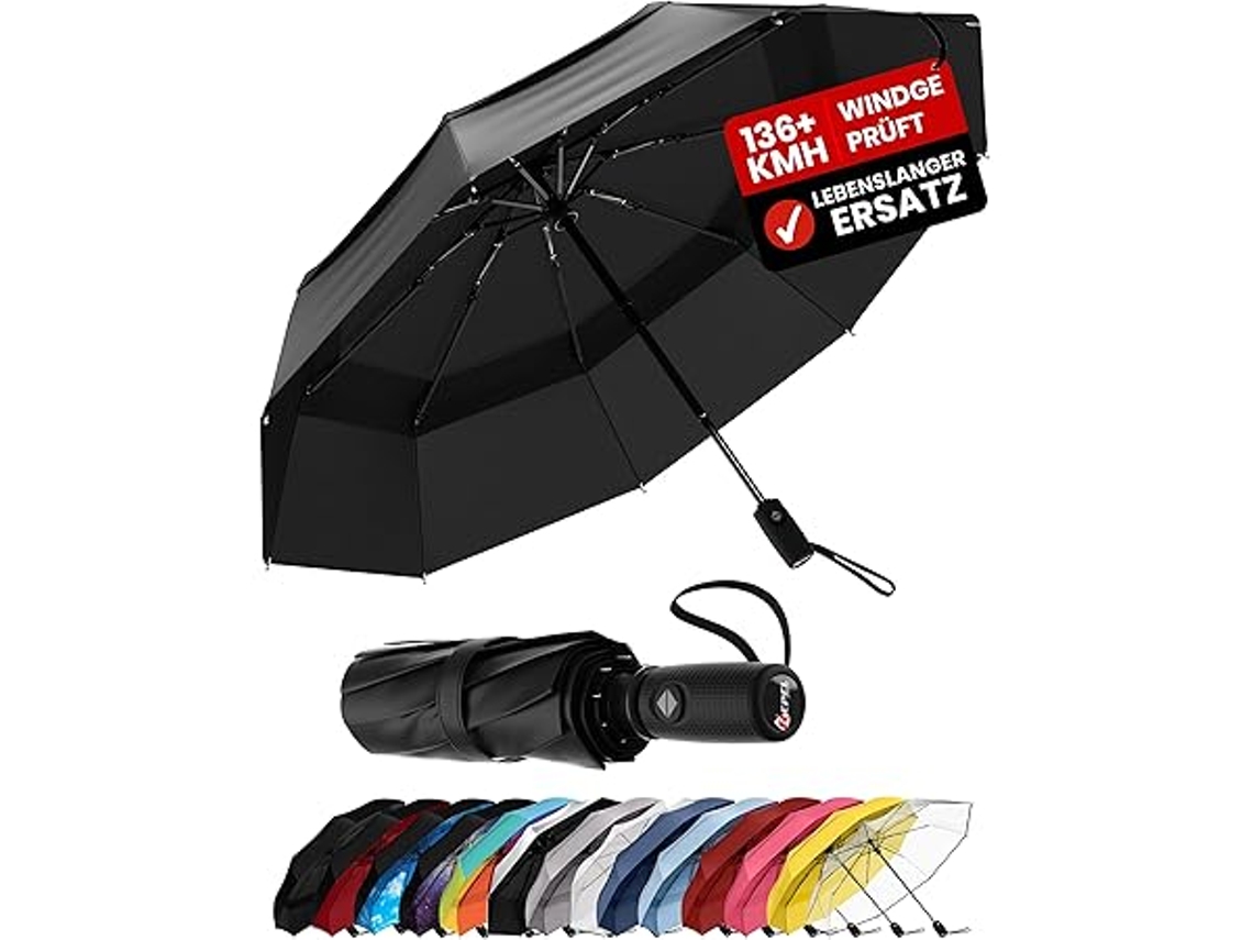 Guarda chuva: um de Viagem Automático, Resistente Ao Vento, Prático e Robusto Leve Multifuncional, Moderno, Uso Doméstico em Casa STELASPLEN