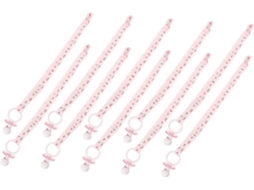 Conjunto De 10 Mini Pingentes De Chupeta Em Acrílico Transparente Para Chá Revelação Acessórios Pa Gokoco