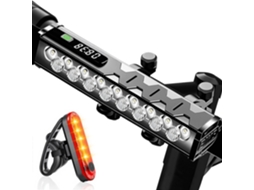 Farol Dianteiro E Lanterna Traseira De Bicicleta Super Brilhante Com