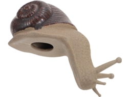 Caracol de Cerâmica em Miniatura, Cor Bege, para Decoração de Jardim e Plantas, com Formato Delicado e Delicado. CHABERLU