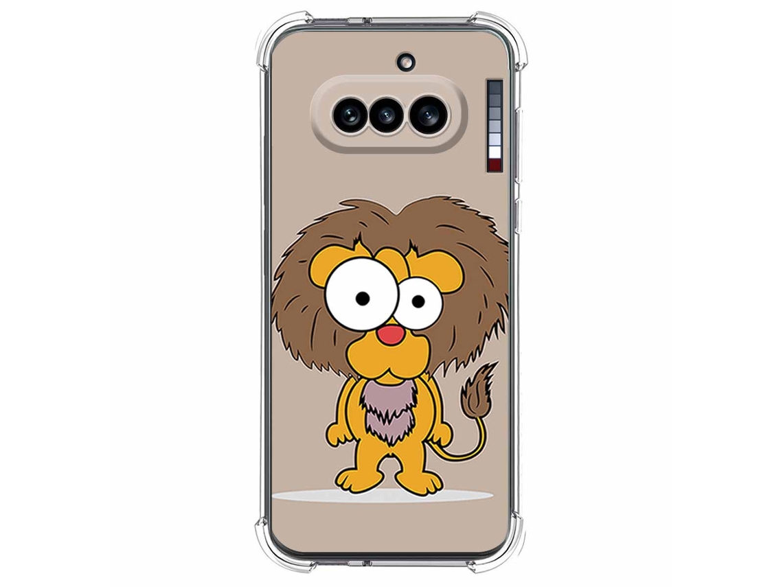 Capa Tumundosmartphone De Silicone À Prova De Choque Para Nothing Phone 4a 5g Com Estampa De Leão