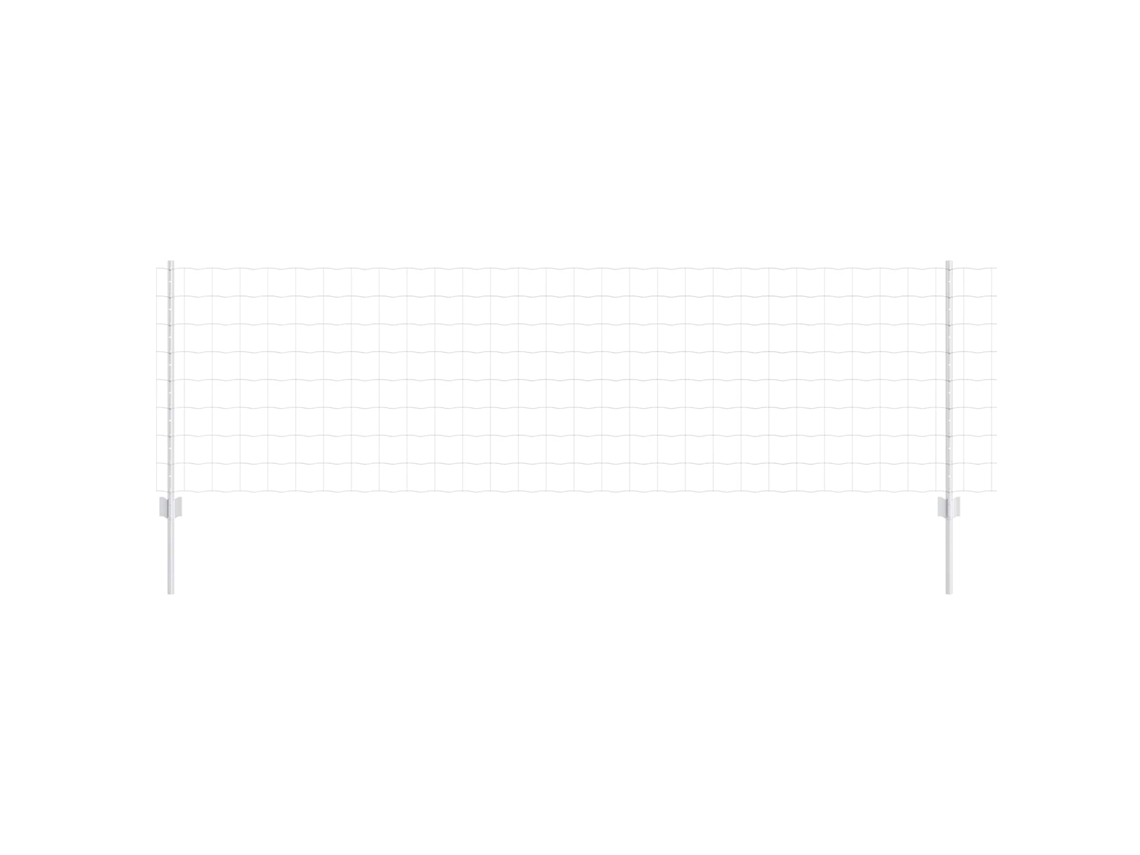 Conjunto 1 Barreira Externa Vidaxl Prateado Aço (10 X 0,8 M)