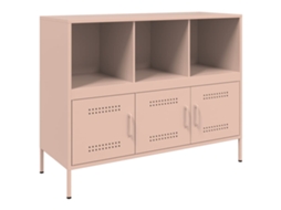 Aparador 100,5x39x79 Cm Aço Rosa MAISON EXCLUSIVE