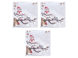 Laxiscreed Autocolantes De Coruja Para Natal, Pack Com 3 Unidades, Decoração Festiva E Divertida