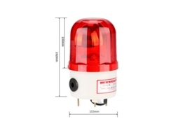 Luz de Aviso Led Rotativa 90db Impermeável