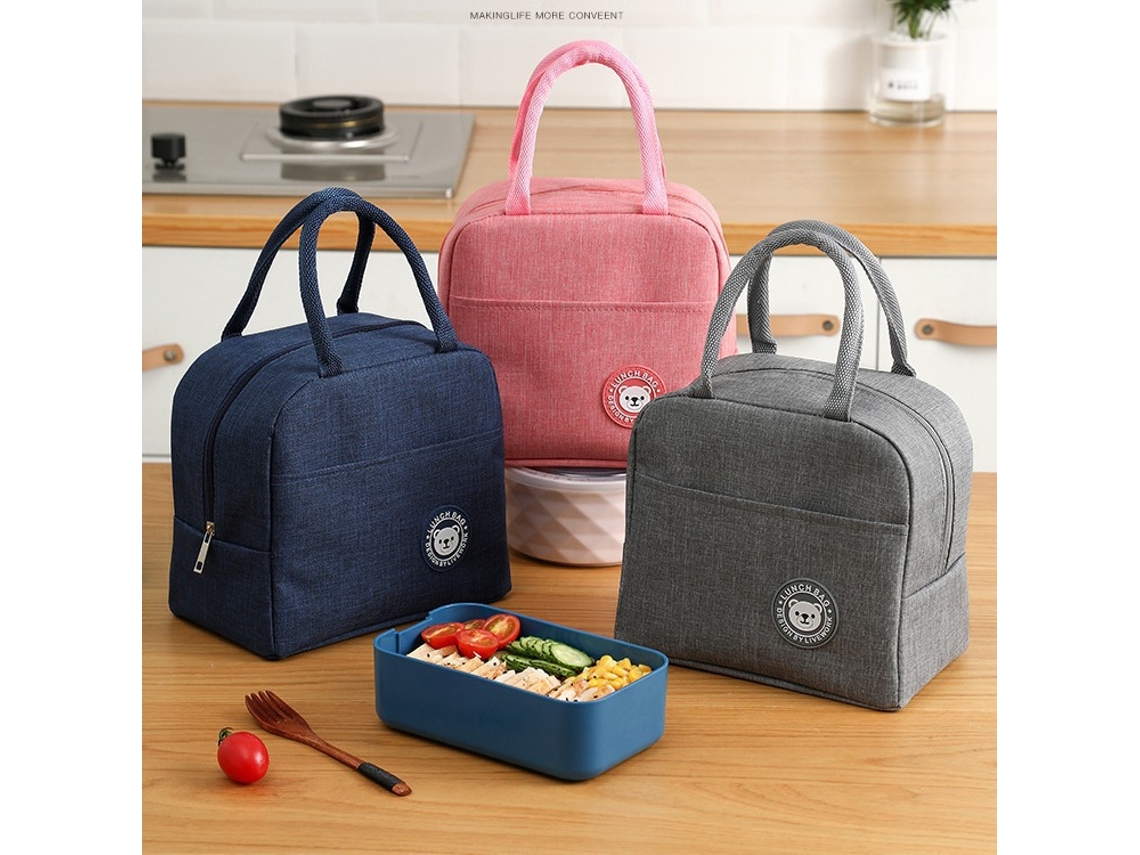 Nova Bolsa Térmica Portátil Para Lancheira Isolada Wellngs Azul Marinho Aquaforge