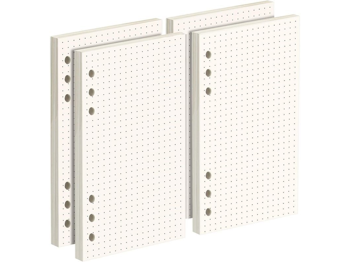 2026 180 Folhas/360 Páginas de Papel Punteado A6, 100 Inserts de Organizador Pessoal com Papel Punteado