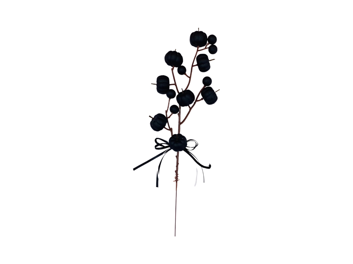 Laxiscreed Decoração De Flores Com Abóbora Em Espuma Para Halloween, Rama Decorativa De 33 Cm
