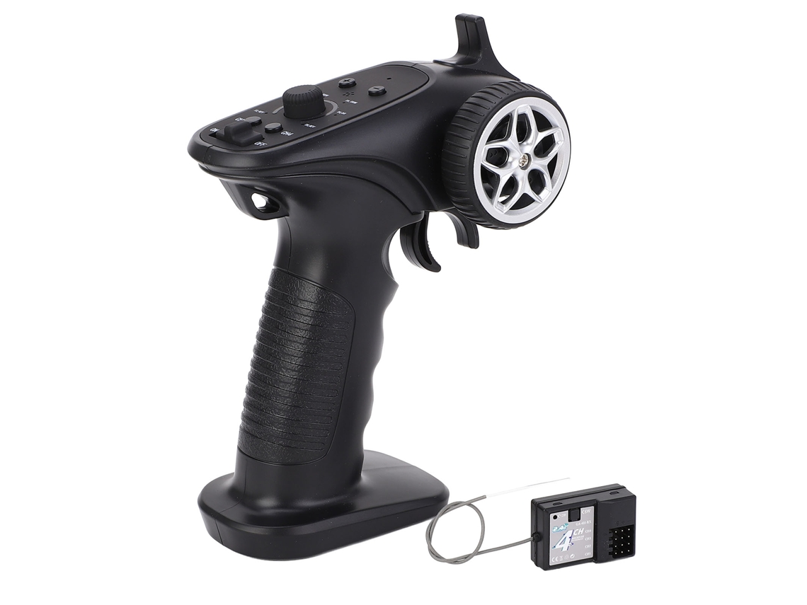 Controle Remoto de Transmissor de Sistema de Rádio 2.4GHz 4ch Universal com Receptor para Carros Barcos Tanques RC S/MARCA