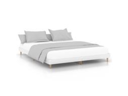 Bed Frame, Bed Frames Vidaxl Branco Madeira Processada (120 X 200 Cm)