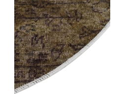 vidaXL Tapete lavável antiderrapante φ120 cm patchwork multicor