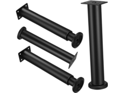 Mipcase Conjunto De 4 Pés Ajustáveis Para Móveis, Elevadores Resistentes Para Mesas E Móveis