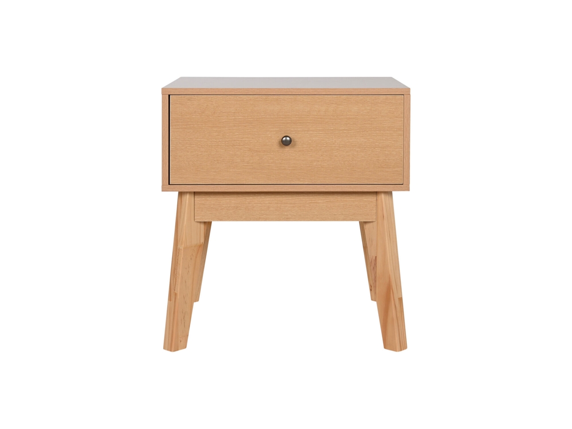 Mesa de Cabeceira em Mdf Natural, 45x36x49cm ALEXANDRA HOUSE LIVING