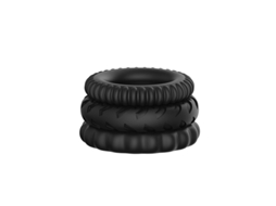 Vibrador JL-EIGHT Sextoys Anel Divertido Preto
