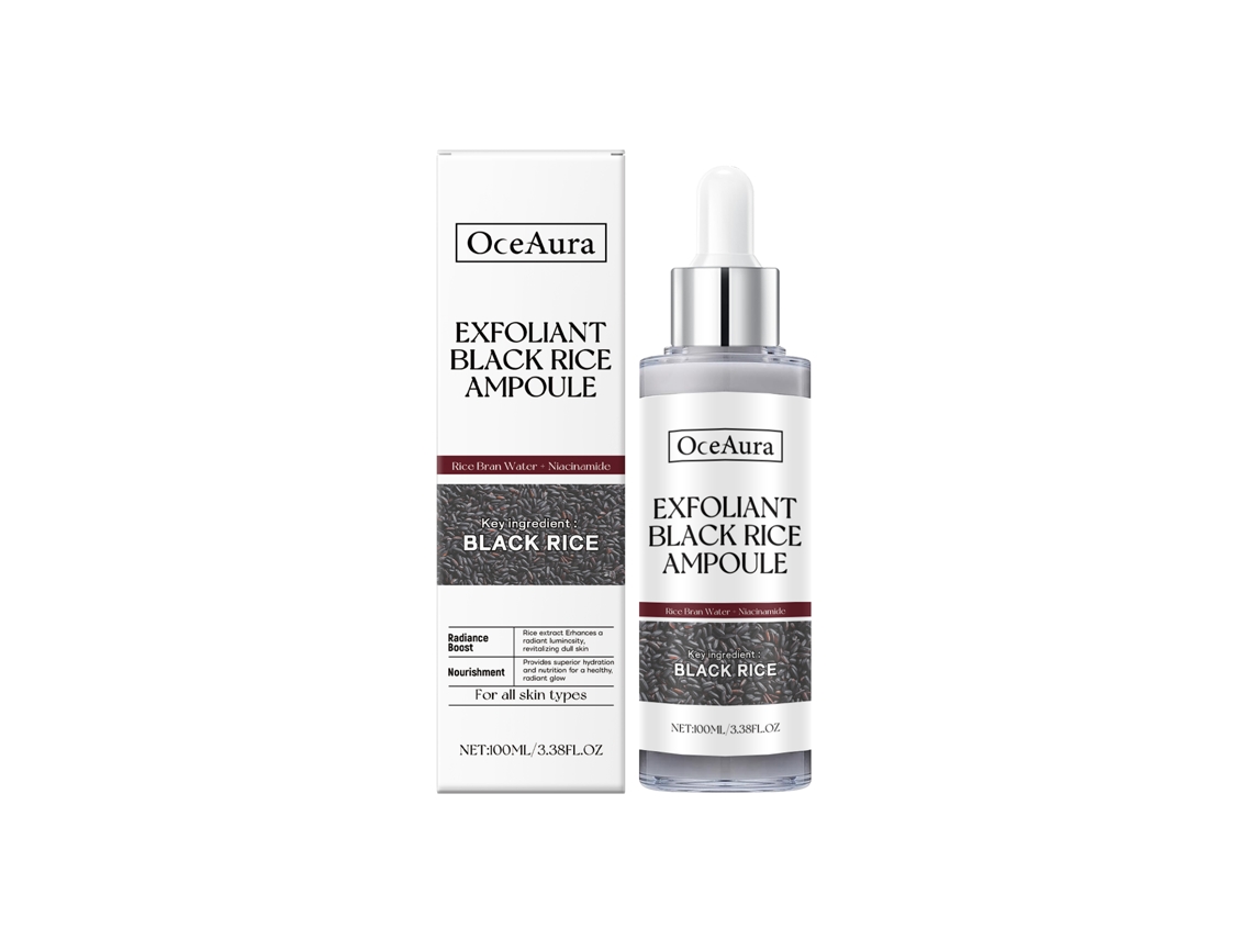 Exfoliante com Arroz Preto Líquido, Perfeito para Clarear a Pele e Iluminar LAXISCREED