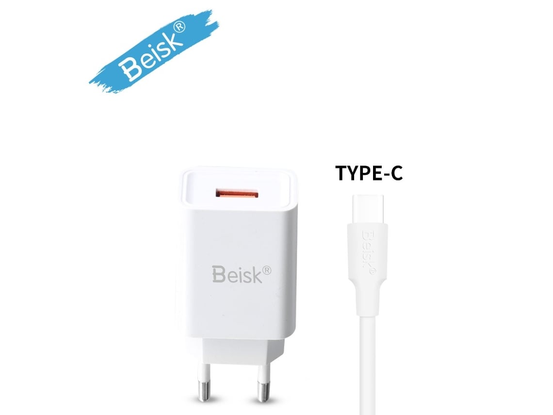 Beisk Single-port Fast Charger Set (micro Interface) - 2.4a High Current, Eu Plug, 1-meter Data Cable, Efficient Charging