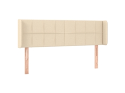 Cabeceira de Cama com Abas Tecido Creme MAISON EXCLUSIVE (147x16x78 cm)