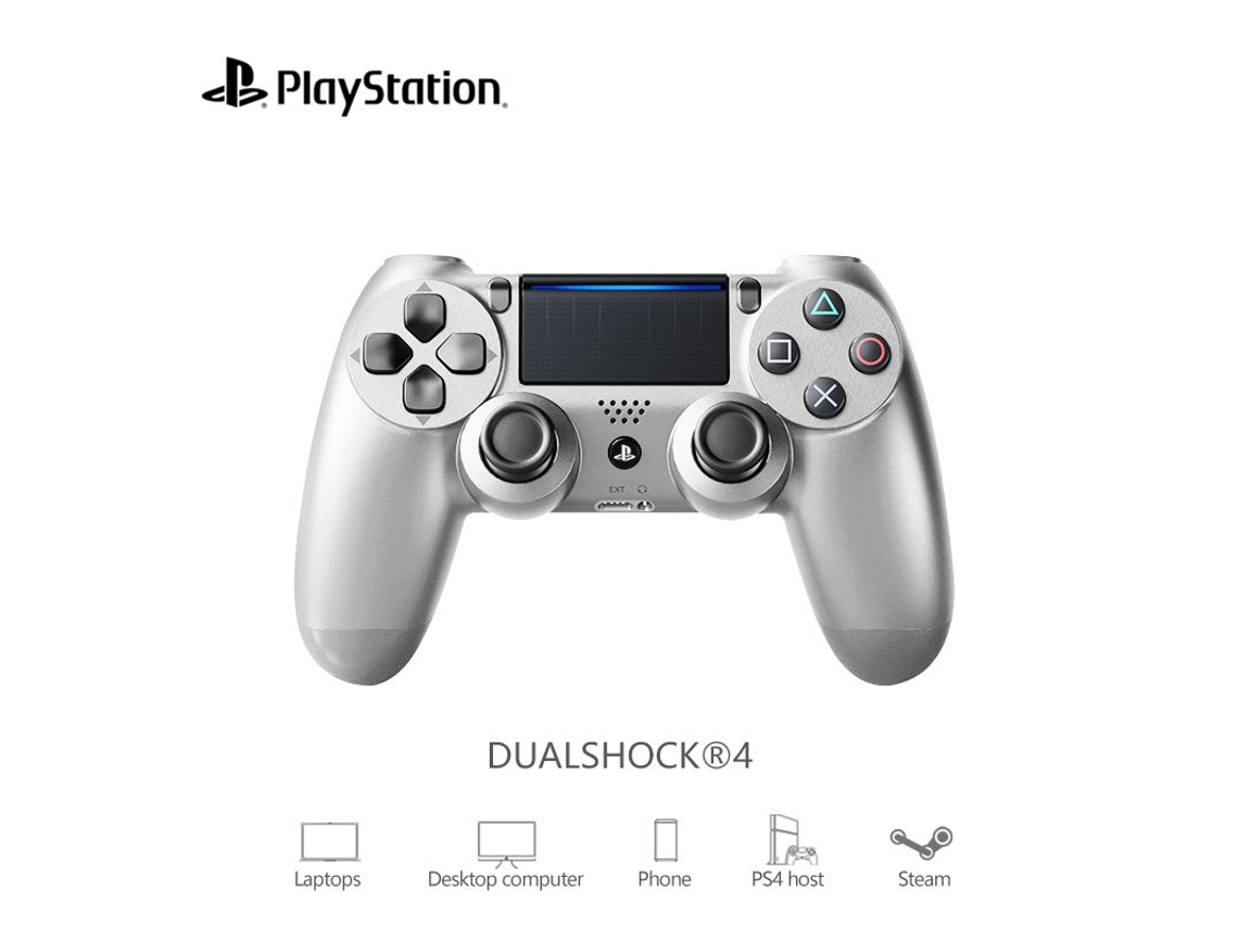 Peça Para Ps4, Controlador De Vibração Sem Fio Bluetooth, Prata