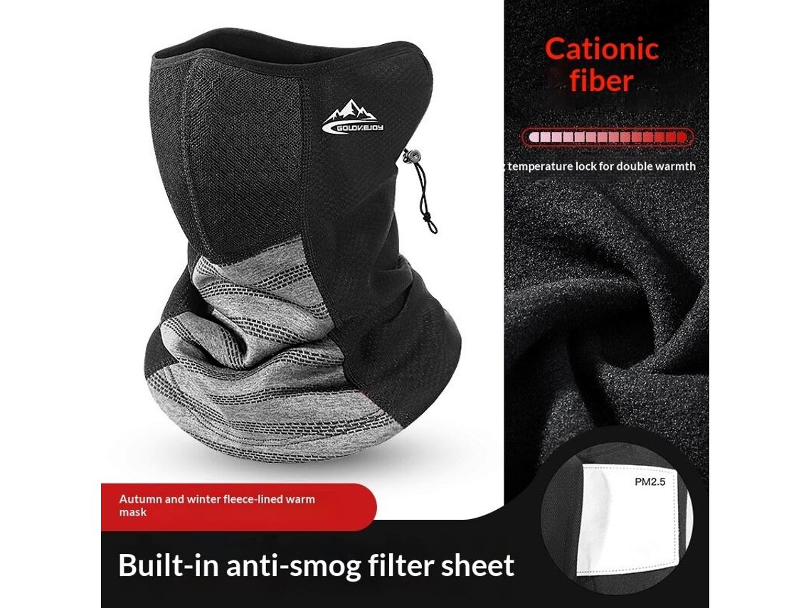 Cinza Claro golovejoy Máscara Facial Inverno Ajustável Pescoço À Prova Vento Esqui Bicicleta Frio Confortável