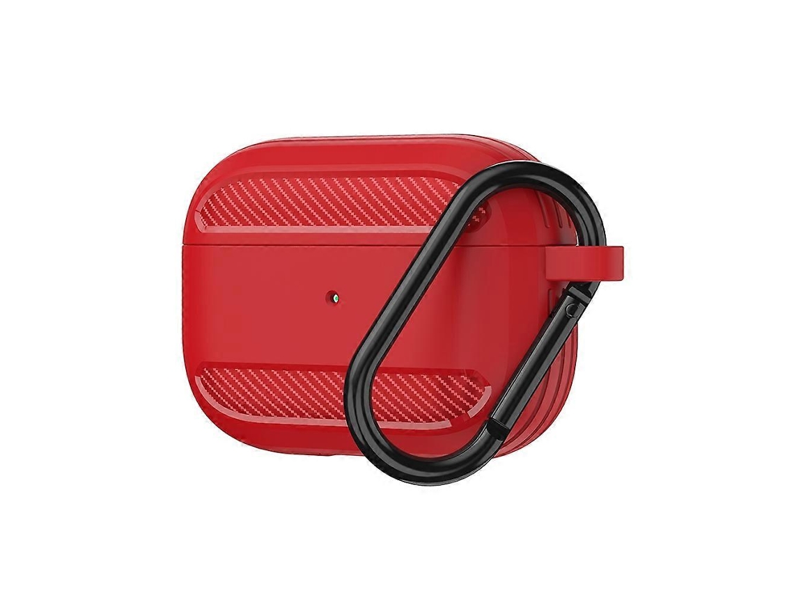 Camada protetora de TPU com fibra de carbono resistente a impactos para celulares Sem Fio AirPods Pro GIECY