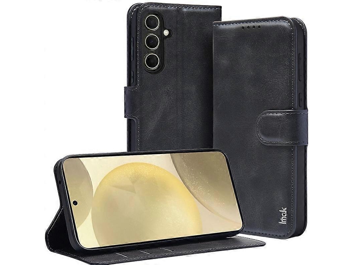 Capa De Couro Imak Count Series Flip Para Samsung Galaxy S24 Ultra 5g