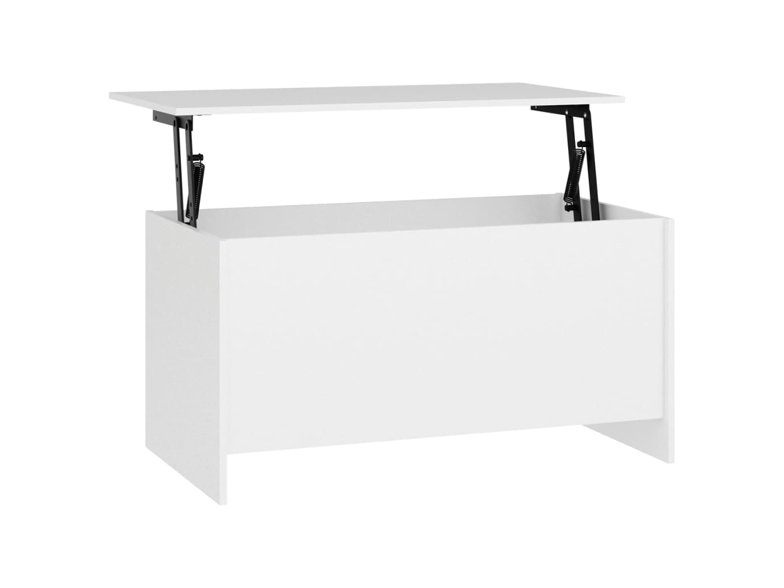 Coffee Table, Coffee Tables Vidaxl Branco Madeira Processada (102 X 55 X 52.5 Cm)