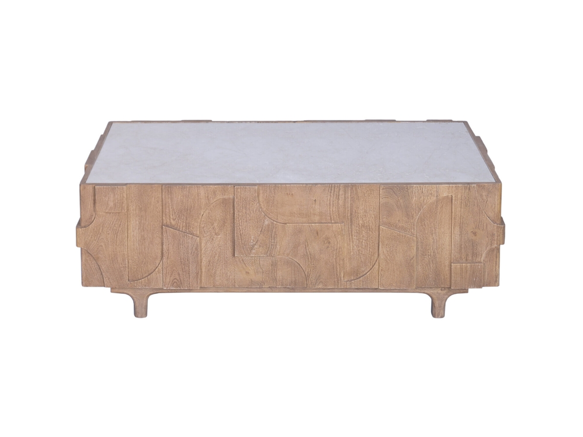 Mesa de centro em mármore cor manga, 120x60x43cm ALEXANDRA HOUSE LIVING