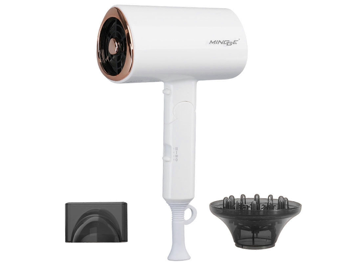Secador De Cabelo Portátil Com Difusor, Secador Iônico Para Cabelos Cacheados Femininos Puw1614 Ly Ebike