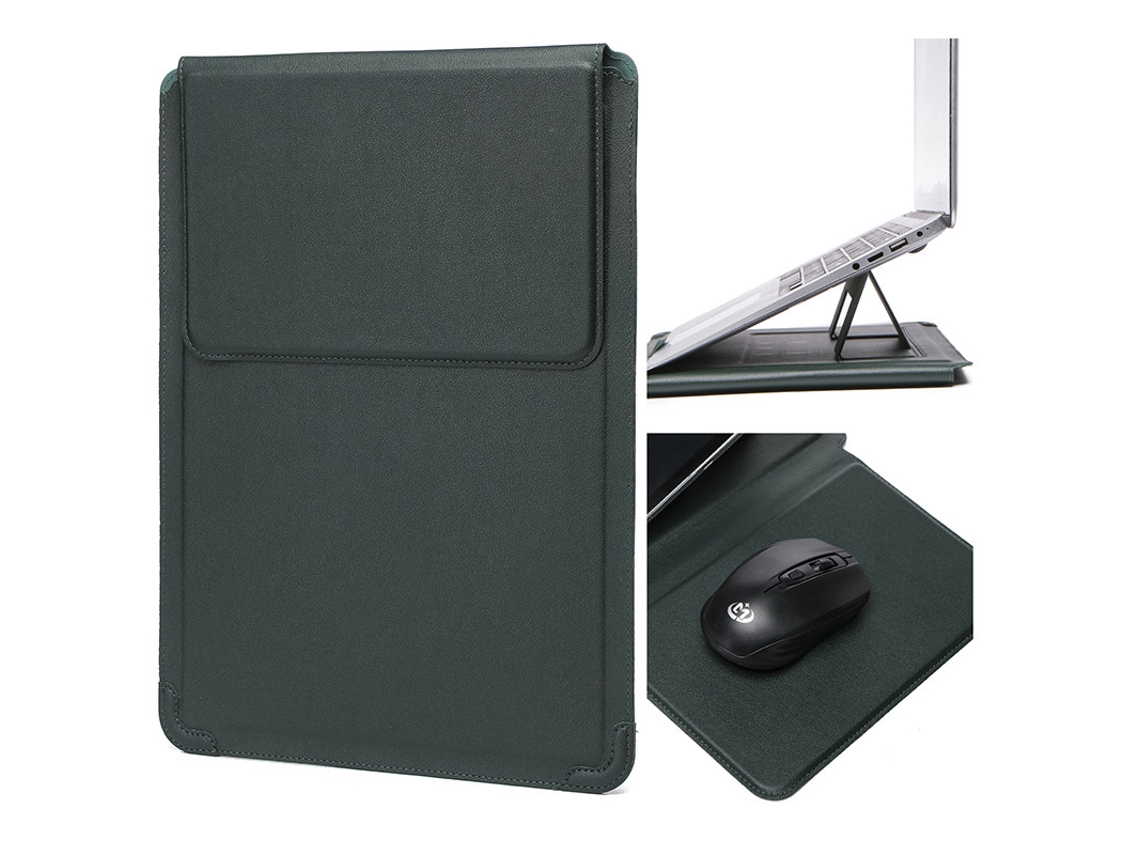 Capa para Portátil HEXINYIGJLY 13 13.3" Universal,acolchoado, Impermeável, para Macbook/dell/hp/surface Verde