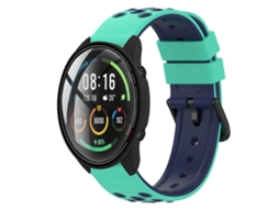Pulseira De Silicone Poroso Bicolor De 22 Mm Para Xiaomi Mi Watch.
