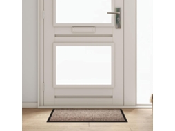 Vidaxl Tapete De Entrada Bege 60 X 40 X 1.2 Cm Tecido De Teddy