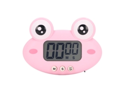 Cronômetro Digital Sapo Rosa Desenho Animado Cute