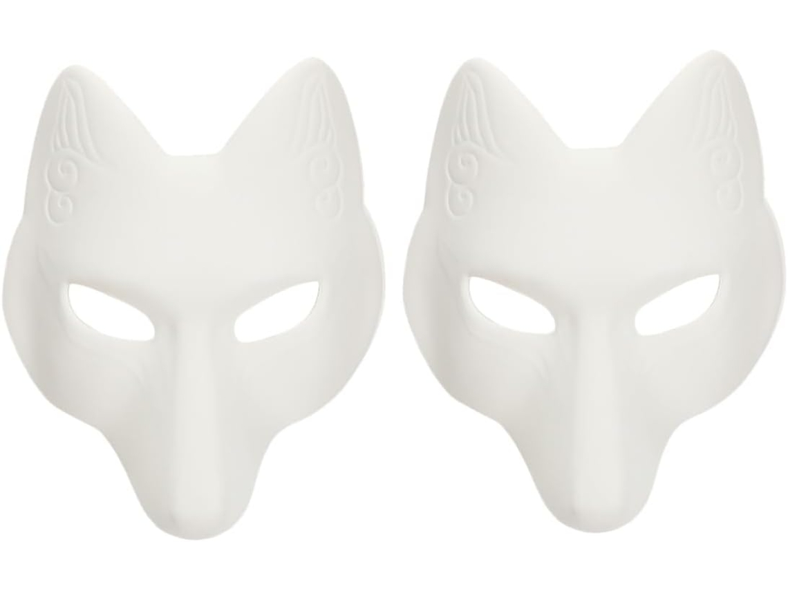 De 2 Máscaras De Raposa Adoráveis Para O Halloween, Perfeitas Para Adultos, Ideais Para Festas E Cosplay.