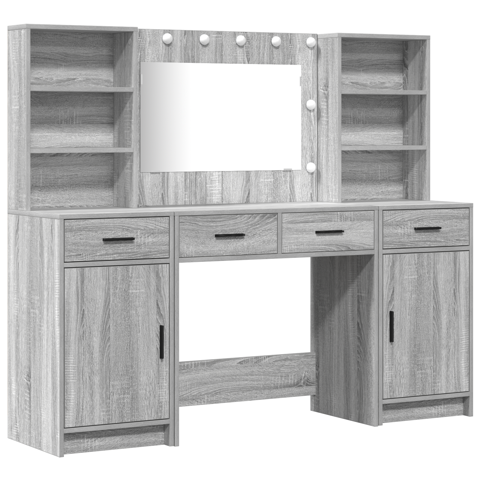 Conjunto 3 Mesa De Vestir Vidaxl Cinzento Derivados De Madeira (158,5 X 41 X 135 Cm)